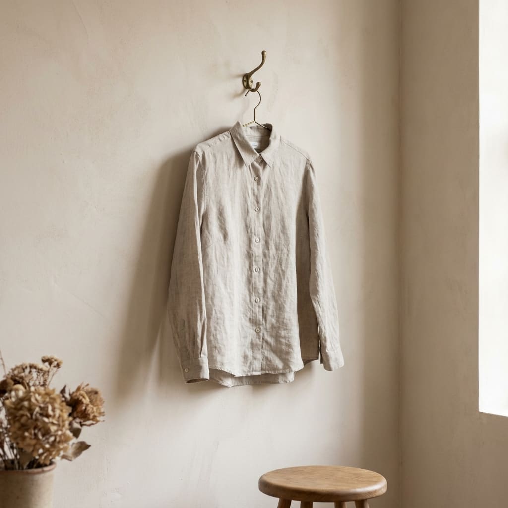 Chemise lin manches longues